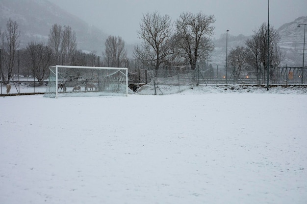 Футбольный снег
