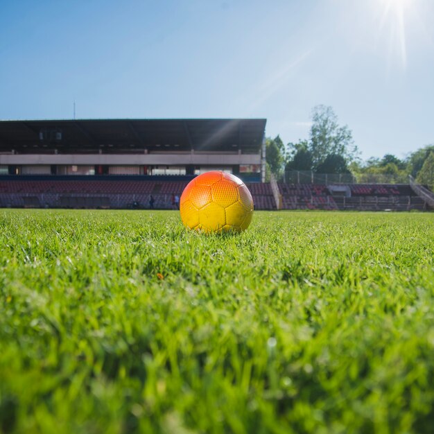 경기장에서 축구