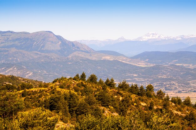 foothills of Pyrenees mountains