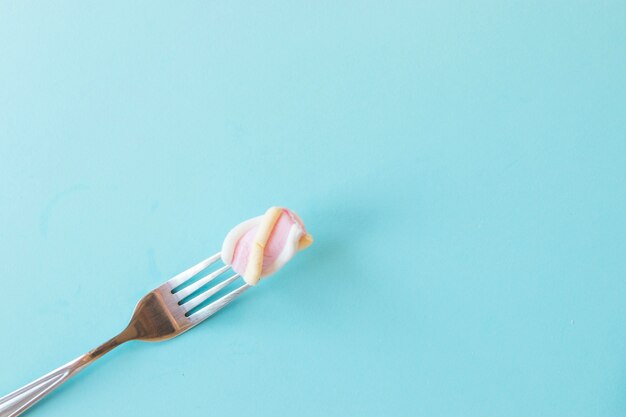 Fork with marshmallow