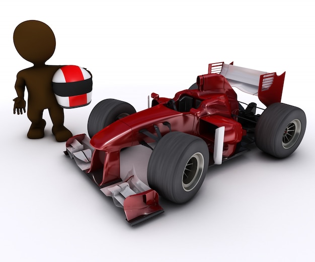 Formula One Car And Driver