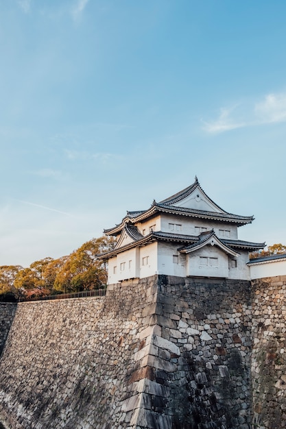 Fortezza del castello di osaka, in giappone