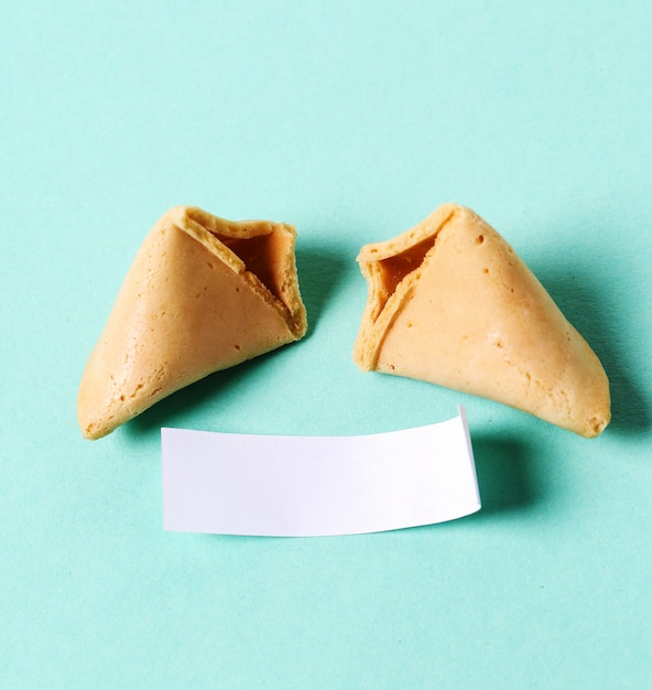 Fortune cookies and paper