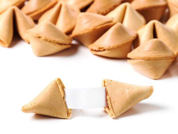 Fortune cookies with paper