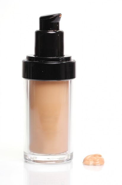 Foundation cream in bottle