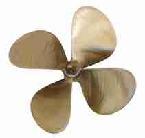 Free photo four-bladed propeller over white