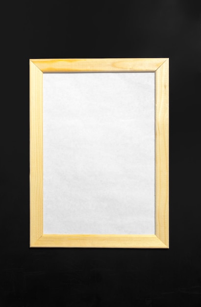 Free photo frame on black slate background