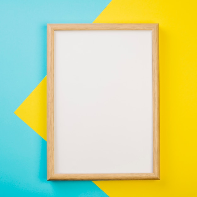 Frame on colorful background