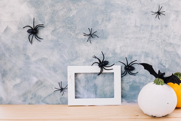 Foto gratuita cornice in decorazione di halloween