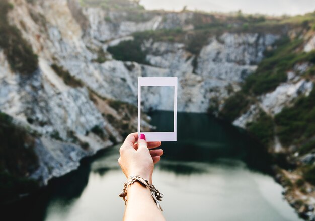 Frame landscape view leisure nature