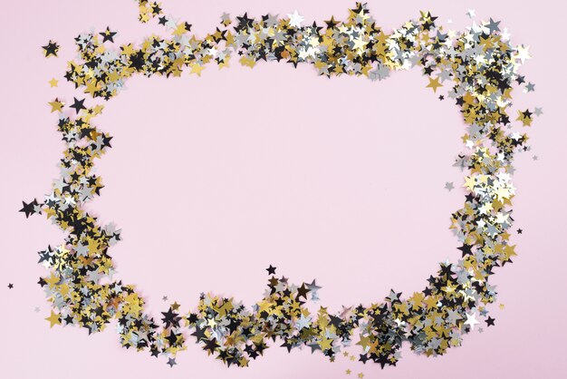 Frame made from small spangles 