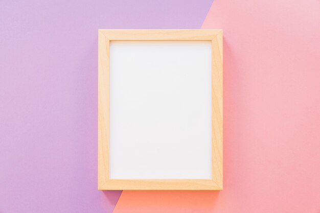 Frame on pink and purple background