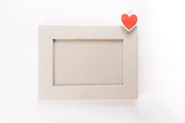 Free photo frame with small heart