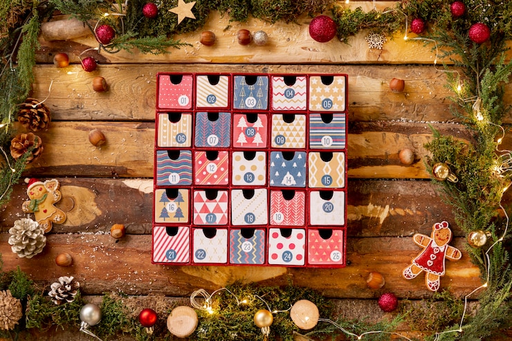 Free Photo frame with thematic view for christmas