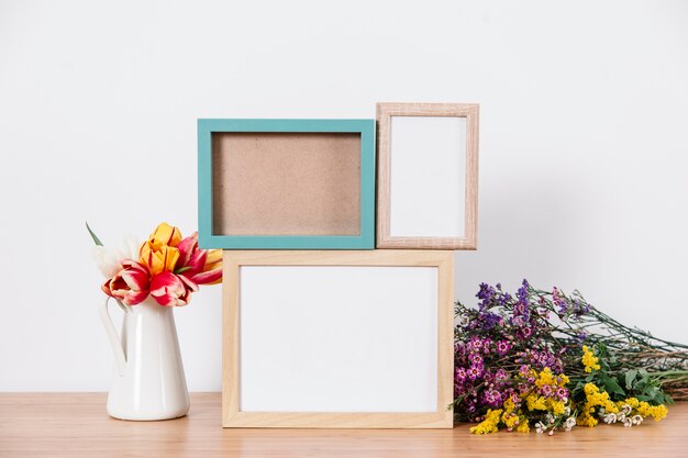 Frames for photos and flowers
