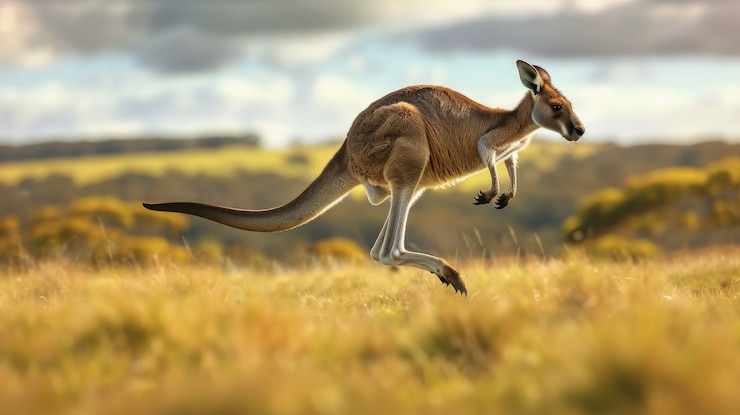 Free Photo free kangaroo in the wild