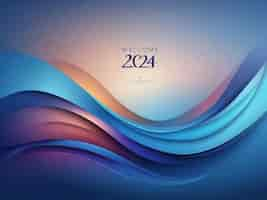 Free photo free modern background for new year 2024 greetings