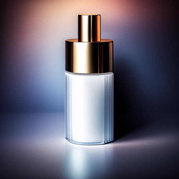 Free photo beauty product bottle mockup image with background