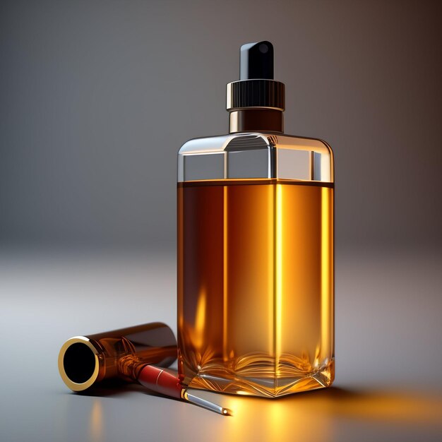 Free photo beauty product bottle mockup image with background