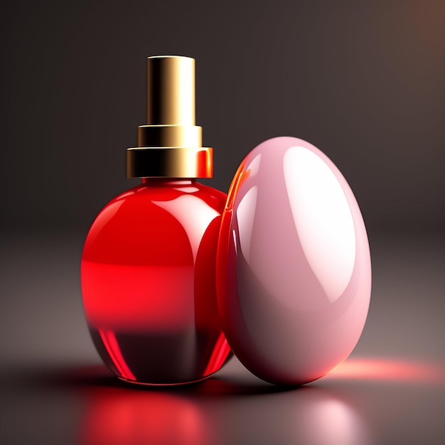 Фото бесплатное изображение макета бутылки косметического продукта с фоном