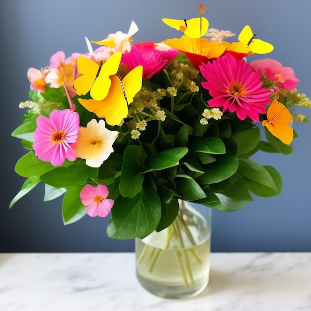 無料の写真 花の花の花の花束装飾カラフルな美しい背景庭の花植物パターン