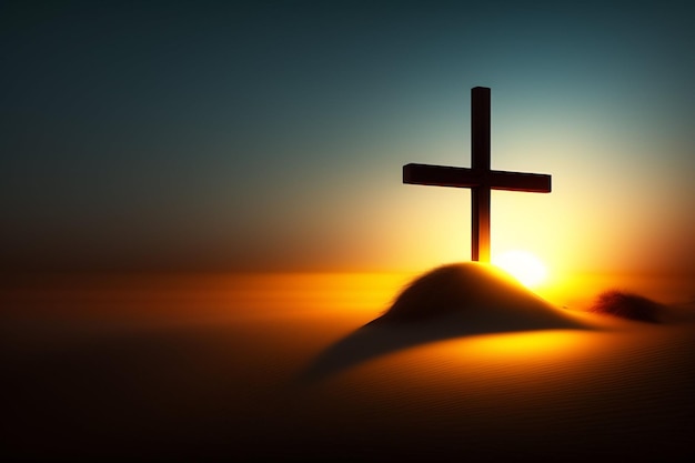 無料写真 イエス ・ キリストと十字架の聖金曜日の背景の無料写真