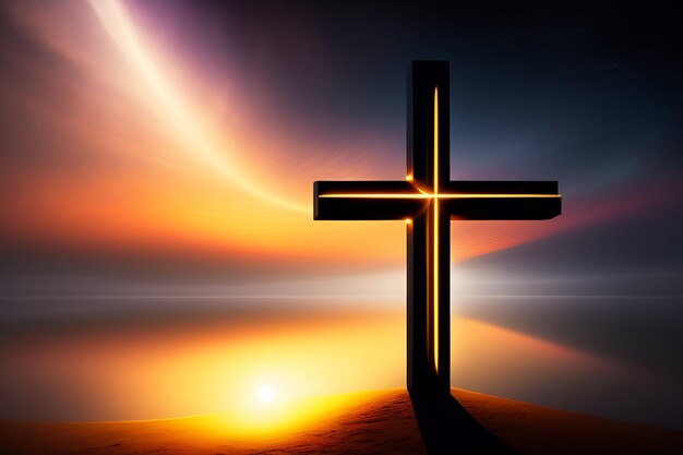 イエス ・ キリストと十字架の聖金曜日の背景の無料写真