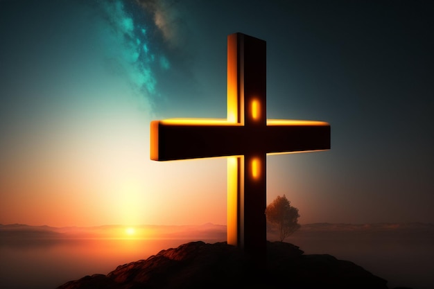 Free photo free photo good friday background with jesus christ and cross