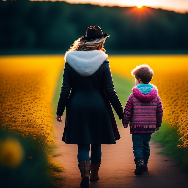 Free photo happy mothers day mom and child love background wallpaper