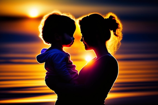 Free photo happy mothers day mom and child love background wallpaper