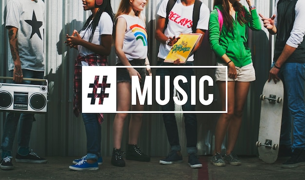 Free photo freedom positivity hipster music hipster