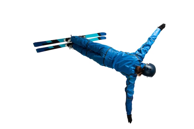 Free photo freestyle aerials skiing