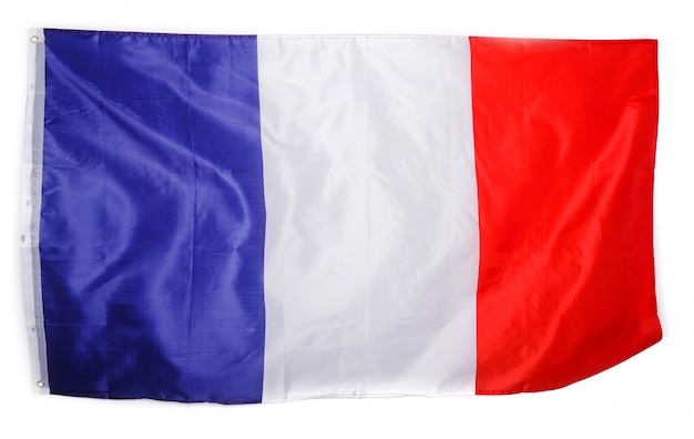 Free photo french flag on white