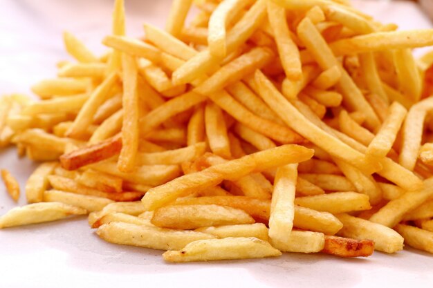 Premium Photo | French fries at street food