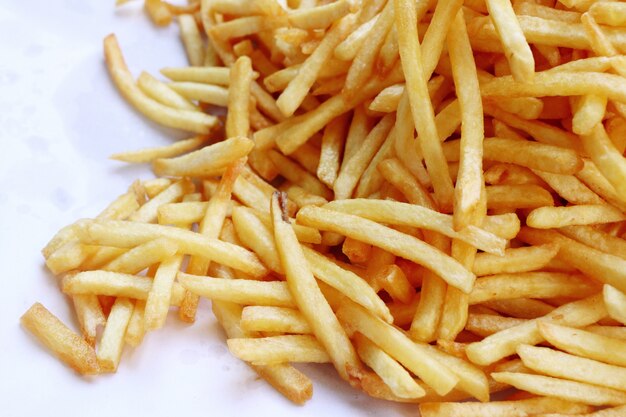 Premium Photo | French fries at street food