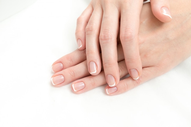 Free photo french manicure process