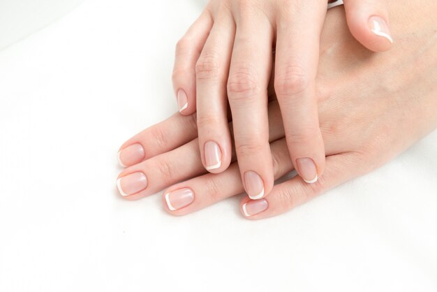 French Manicure process