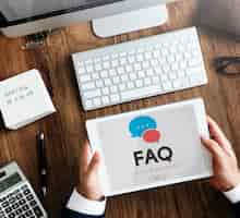 Free photo frequently asked questions solution concept