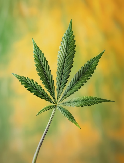 무료 사진 fresh and vibrant green marijuana leaves on varied background