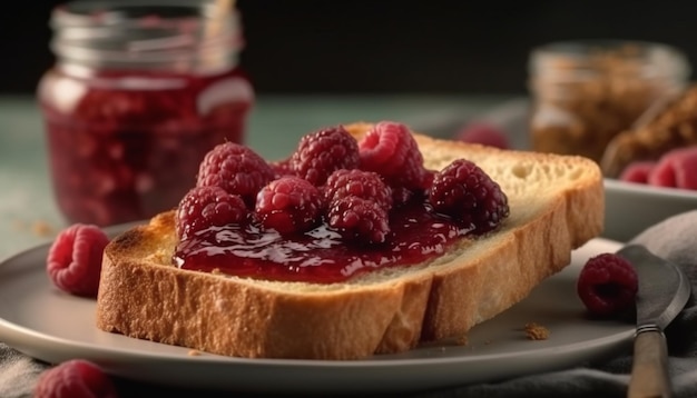 Foto gratuita crostata ai frutti di bosco freschi un'indulgenza estiva gourmet generata dall'intelligenza artificiale