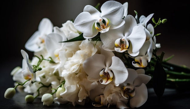 Foto gratuita bouquet fresco di fiori multicolori in vaso generato dall'intelligenza artificiale