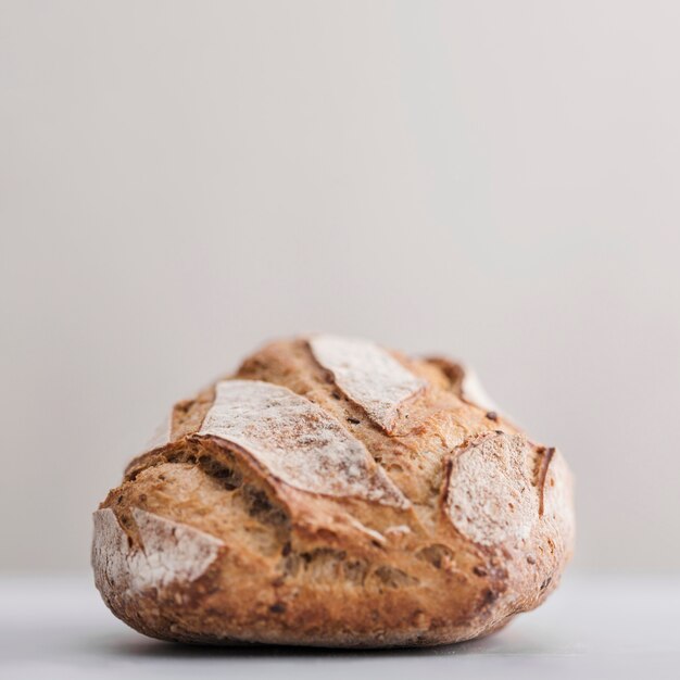 Fresh bread with white background