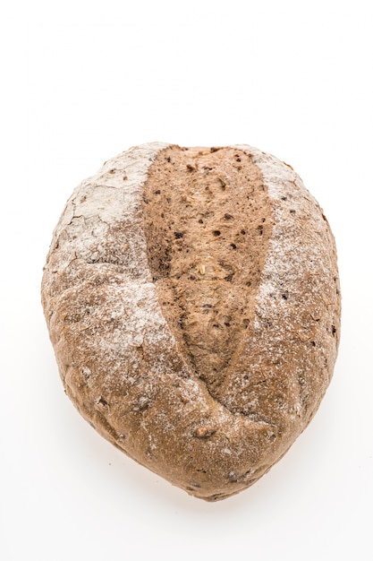 焼きたてのパンは、白いカット小麦粉