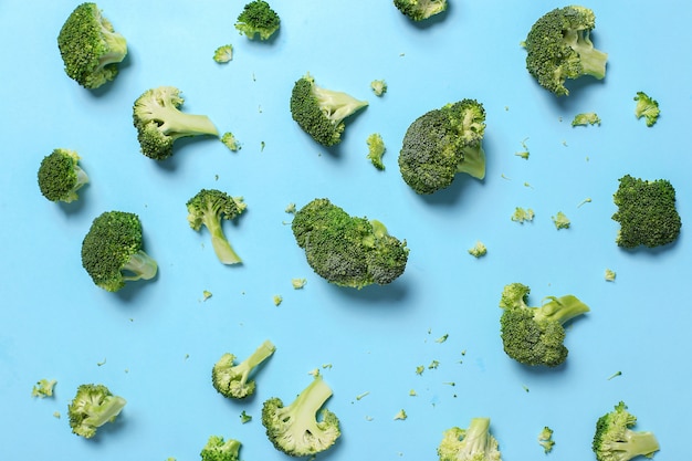 Fresh broccoli vegetables background