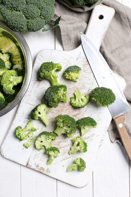 Fresh broccoli vegetables