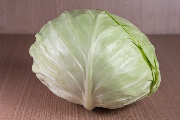 Fresh cabbage on the table