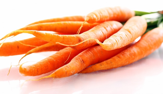 Fresh carrot on the table