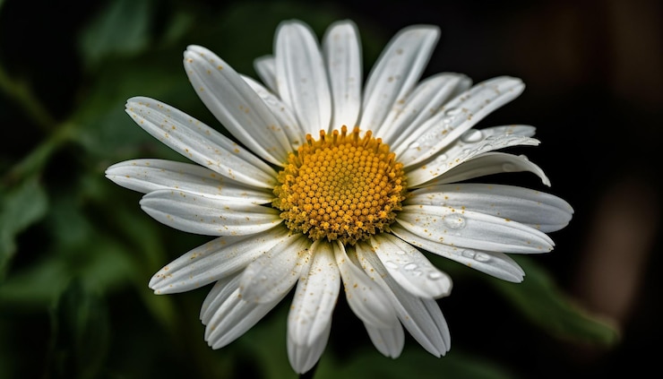 Free Photo fresh chamomile blossom in tranquil meadow pond generated by ai