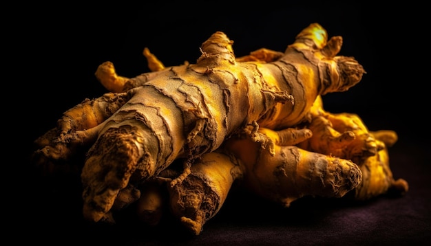 Fresh ginger root a healthy cooking ingredient generated by AI