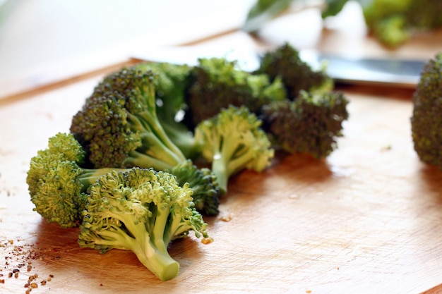 Fresh green broccoli